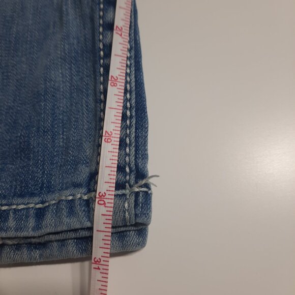 BKE Denim Jake Mens Straight Leg Jeans 31R Dark Wash Blue Classic Casual Denim - Picture 7 of 7